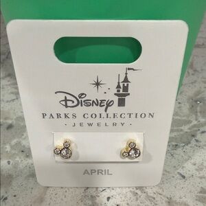 Disney Gold Mickey Mouse Stud Earrings